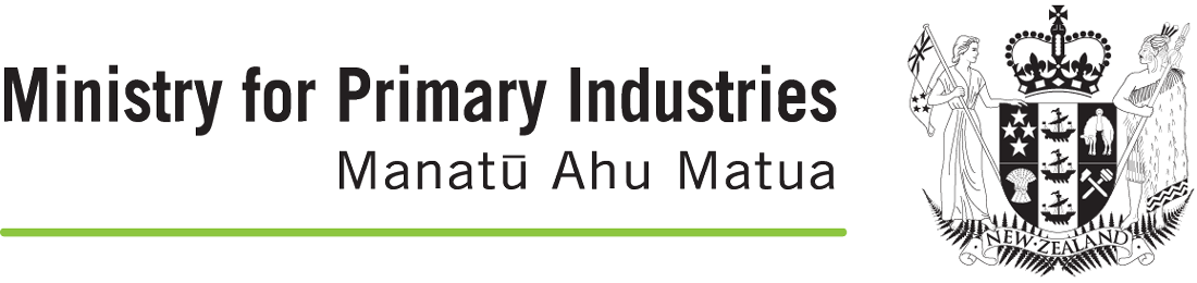 MPI - Ministry for Primary Industries logo
